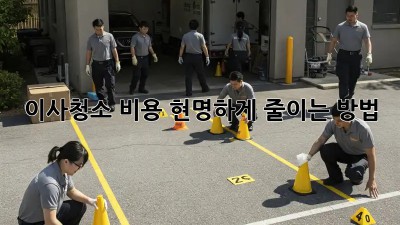 이사청소 비용, 현명하게 줄이는 방법!